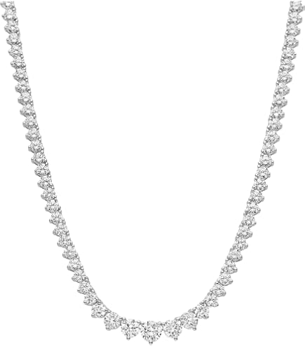 Amazon.com: SWAROVSKI Tennis Deluxe Necklace Cz White One Size